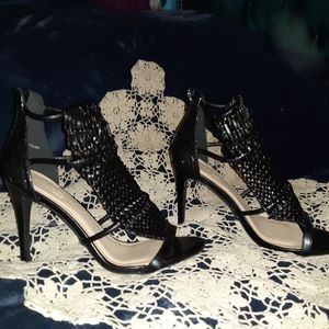 Charlotte Russe Faux Leather Black Heels